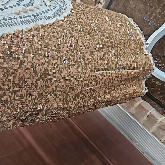 Nicole Miller Beaded Sequined Sheath Dress - Picture 3 of 9